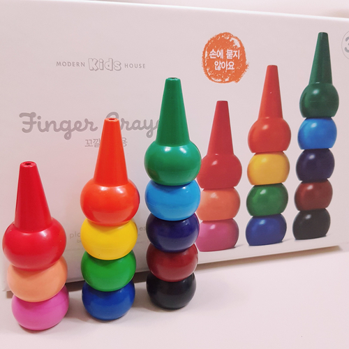  아기 손에 묻지 않는 크레용! 꼬깔 크레파스로~ 대구 모던하우스 키즈코너에서 샀어요