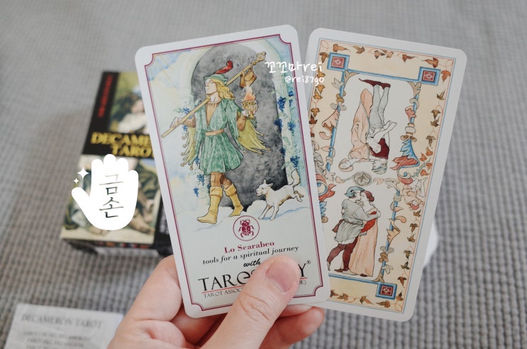 [타로카드] 연애/궁합 특화 카드, 성인덱으로 유명한 데카메론 카드 구입.