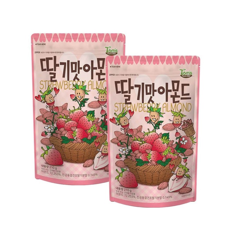  쇼핑 핫상품 탐스팜 딸기맛아몬드! 알아보자
