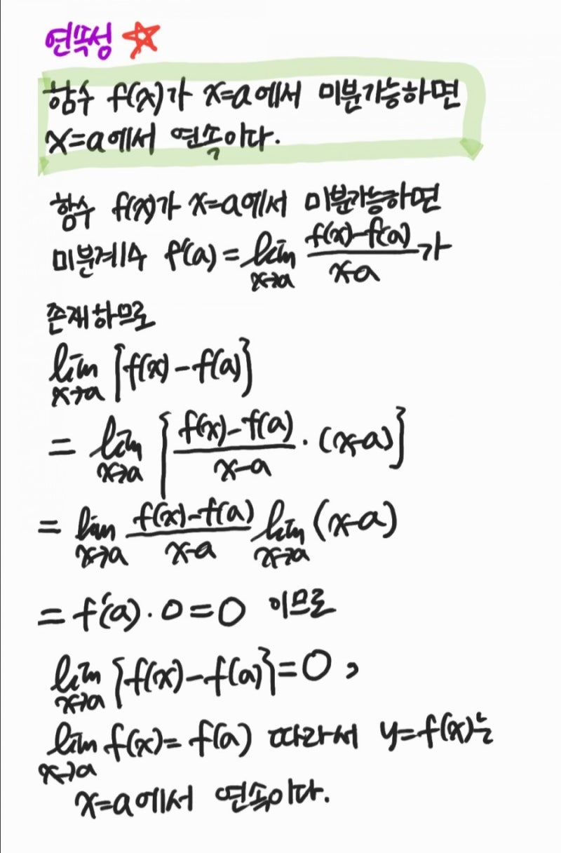 미분계수와 도함수 기초개념 잡기 ღ'ᴗ'ღ (미분계수,도함수,연속성,미분법 공식) : 네이버 블로그