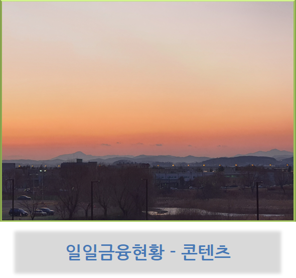  자금 관련 콘텐츠 - 일일 금융 현황