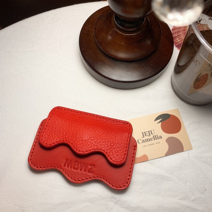  무부우즈 카드지갑 후기 umm~ wallet (red)