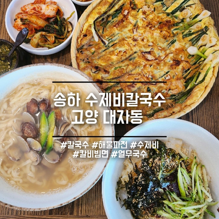  고양동 송하] 직접 뽑는 수제면 송하수제비칼국수_주말 나들이 통일로 대자동 맛집