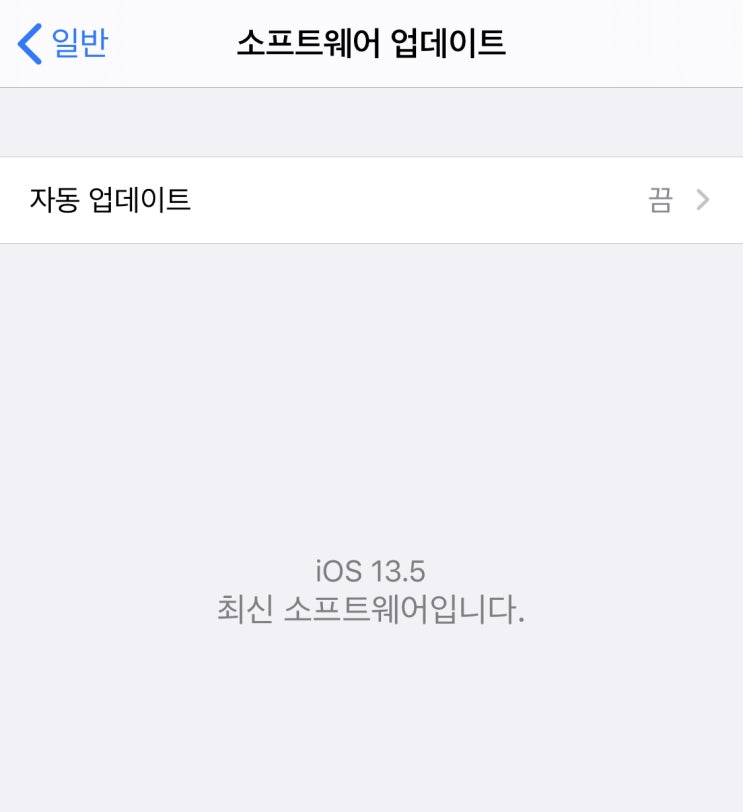 200530 아이폰 13.5 iOS 업데이트