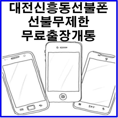  [모두다선불폰] 대전 신흥동선불폰 아파트 무료출장개통