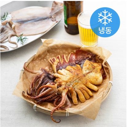  많이 찾는, 포항시 인증 구룡포 반건 오징어 특대 3미 (냉동)