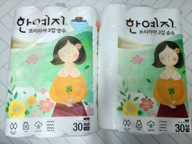한예지 화장지 프리미어 3겹 순수, 도톰해서 굿 한예지 화장지 프리미어 3겹 순수, 도톰해서 굿