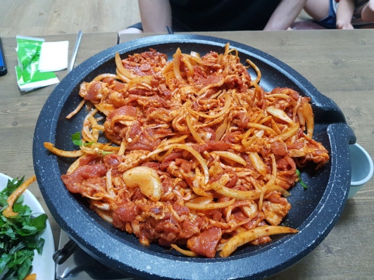  동명 팔공산쪽 식사하기 좋은곳 오리불고기 추천-감나무집