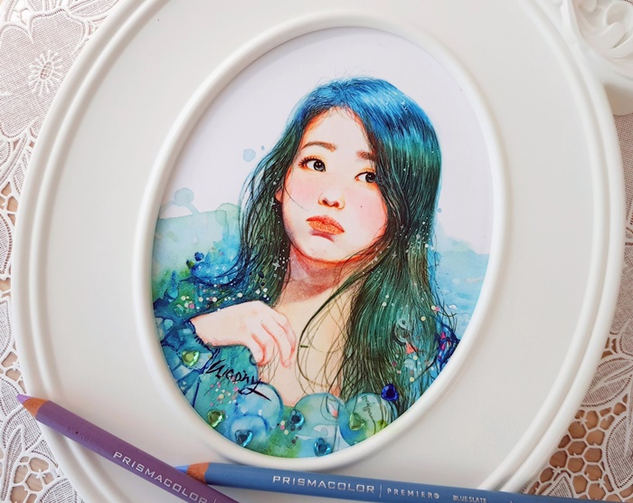 아이유가 좋아요 눌렀다는 팬아트 아이유가 좋아요 눌렀다는 팬아트