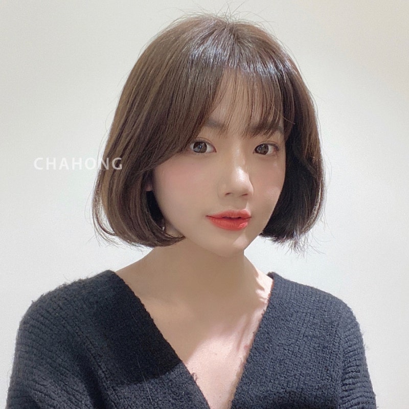 압구정 미용실 지원쌤 단발펌! 옆얼굴을 완성시켜주는 사이드뱅구 1