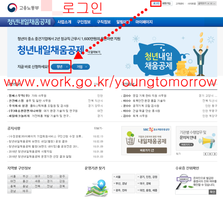 2020 청년내일채움공제 참여 방법 1편 워크넷 신청하기 신청인원이 마감되었을 때 운영기관 찾는 방법 네이버 블로그