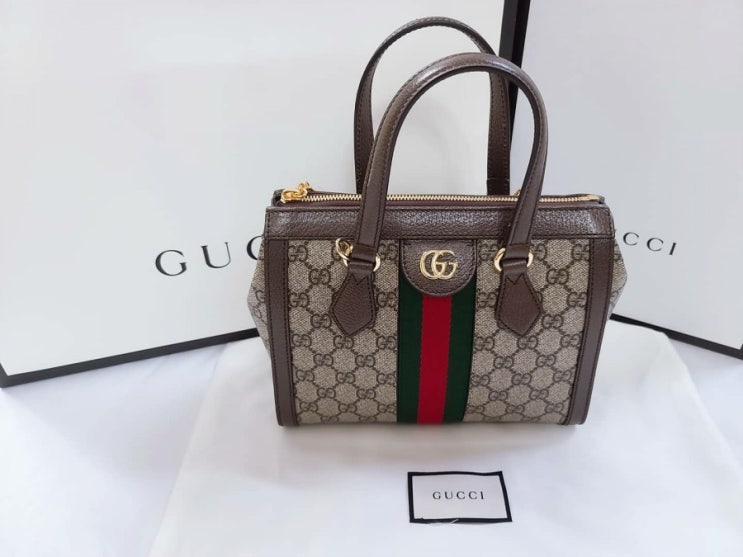  [구찌/GUCCI] 오피디아 스몰 GG 토트백 선물 받았어요:D