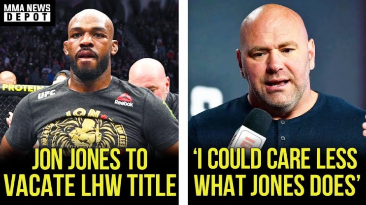 존 존스, UFC 타이틀 반납 "2021년 아데사냐전으로 연락해라"