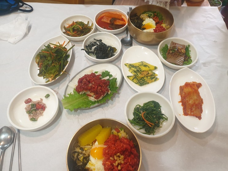 전주 맛집 - 전주 육회 비빔밥(백송회관)
