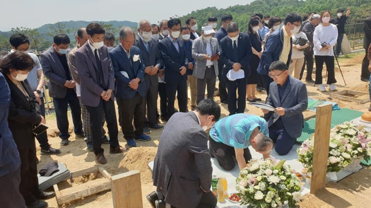 이재범선생(前 종묘제례 예능보유자) 대전 국립현충원 안장식(이장)