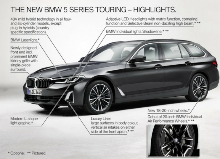  BMW 5시리즈 및 6GT 페이스리프트 - 신형 마일드하이브리드 특징 설명