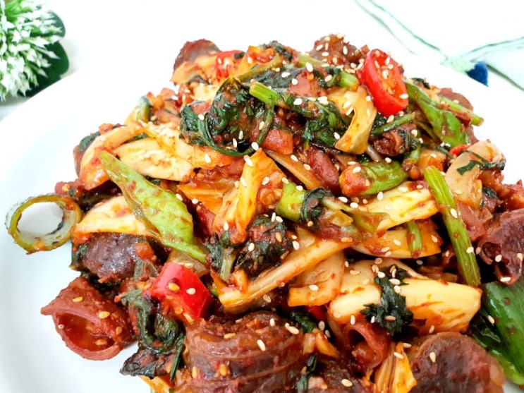  순대곱창볶음 만들기 ~ 재료와 양념까지 맛있게