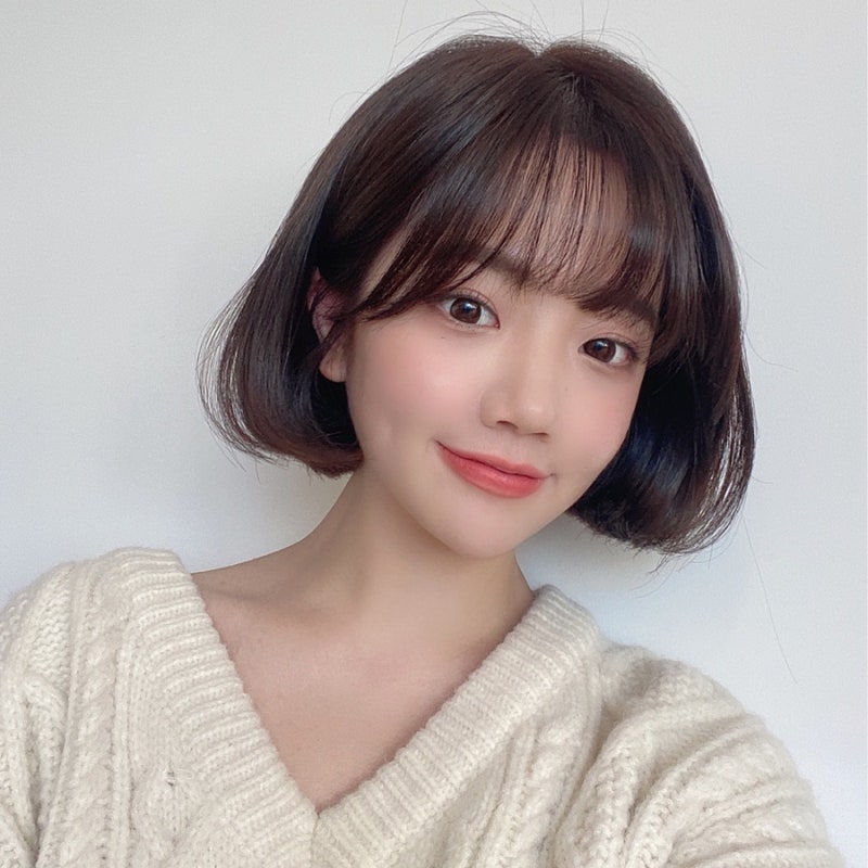 압구정 미용실 지원쌤 단발펌! 옆얼굴을 완성시켜주는 사이드뱅구 4