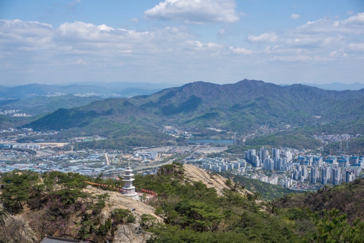 관악산에서 바라 본 과천