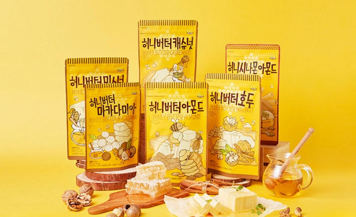  허니버터아몬드 상표, 포장지 따라하면 안됩니다
