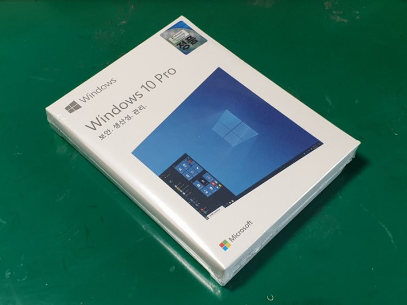 Windows 10 Pro 처음사용자용 한글 FPP패키지 32+64bit USB / 한국 Microsoft 고객지원 정품 개봉 ...