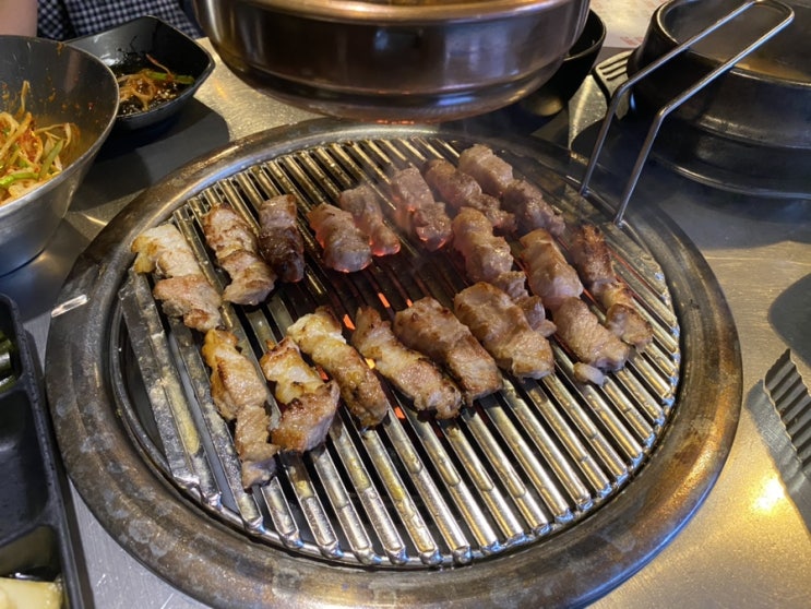  [잠실새내역맛집]연탄부락 삼겹살과 가브리살 쌈쫄면 조합,잠실새내 삼겹살
