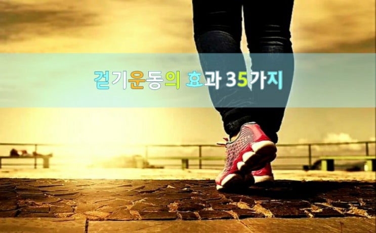  걷기운동의 효과 35가지
