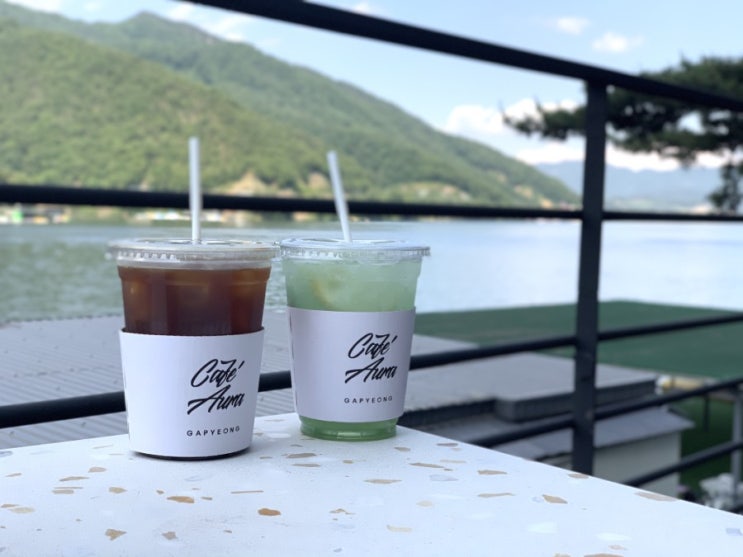  북한강이 보이는 뷰맛집 가평 카페 아우라 나들이~