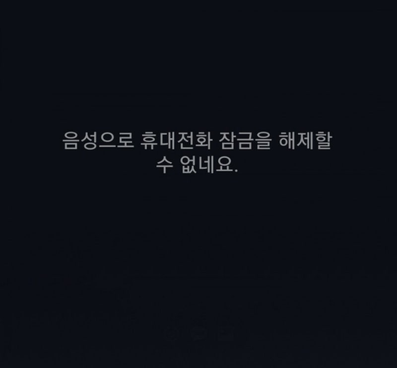 빅스비 음성으로 잠금해제 불가
