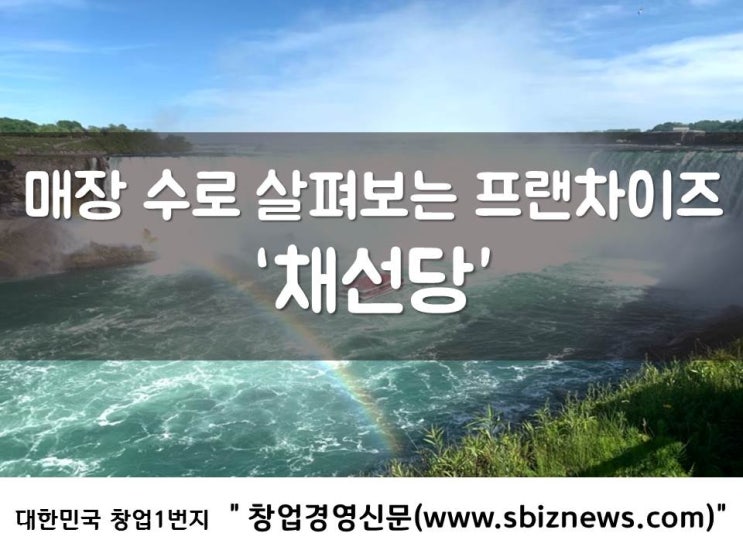  매장 수로 살펴보는 프랜차이즈 `채선당`