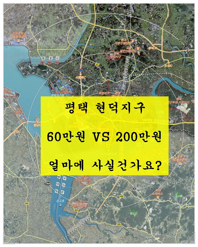 현덕지구 투자. 60만원 VS 200만원. 얼마에 사실 건가요?