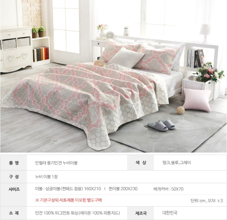  풍기인견누비이불