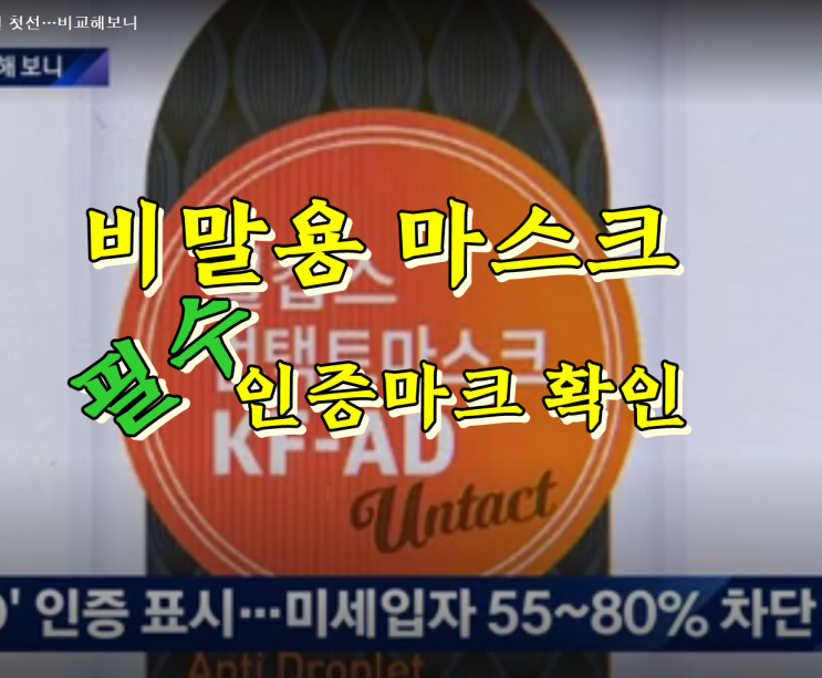  비말용 마스크 웰킵스 'KF AD' 판매처