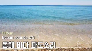 Ocean sounds #3. 동해바다 파도소리 | 수면, 휴식, 공부, 명상 | 1시간