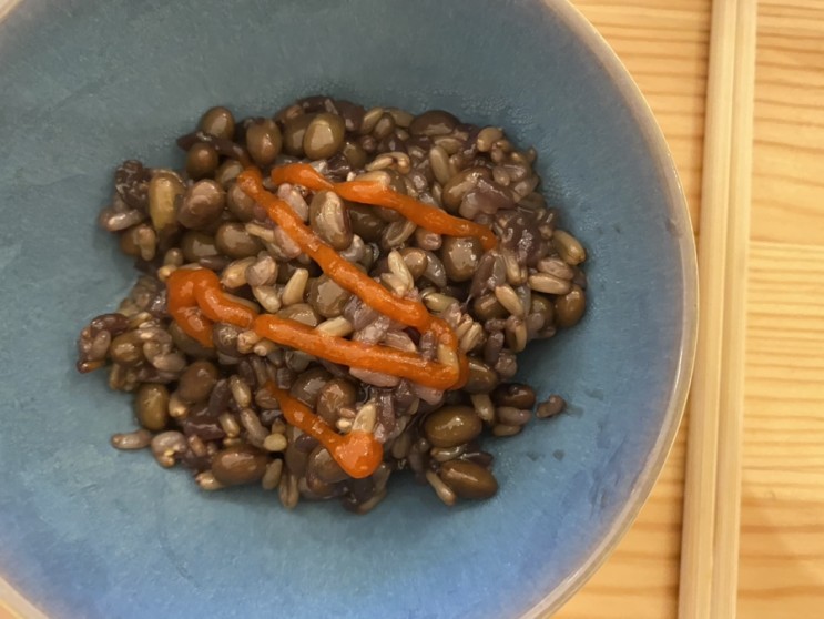채식다이어트 | 매일두유 검은콩, 맘메이크 단백질 미숫가루, 템페구이, 귀리현미밥