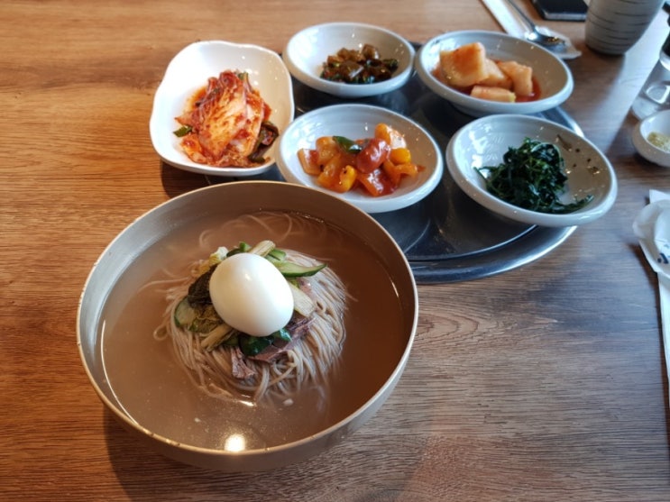  양재 한우집 소백산 점심 평양냉면 맛집