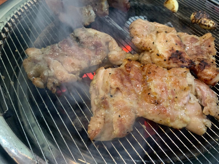  광양 신상 맛집 '대나무향가득한집' 닭 숯불구이 전문점 무한리필 식당