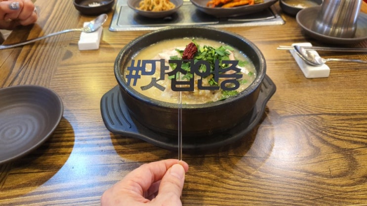  괴정동 곰탕맛집에서 삼계탕 먹고 왔어요