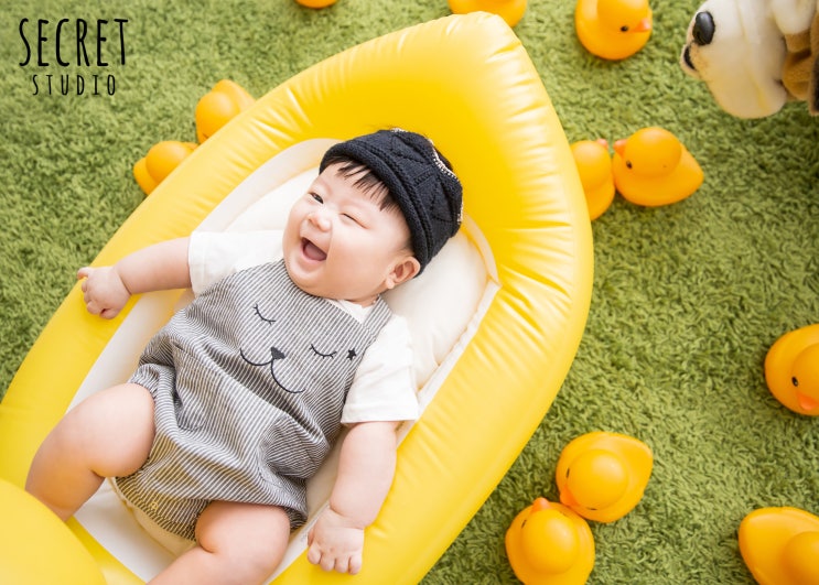  안산아기사진 사랑둥이 아들 ~ 시크릿 에서 백일사진 찍었어요 :)