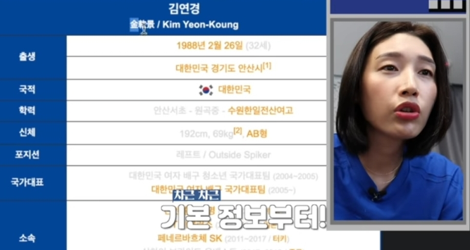  인터넷에서 자신의 연봉을 본 김연경