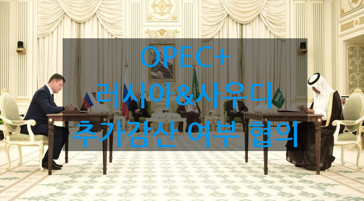  OPEC+ 회의, 사우디와 러시아의 감산확대 여부 회의