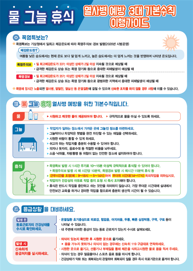 폭염대비 근로자 건강보호 대책 (고양시 노무사, 고양 노무사) 폭염대비 근로자 건강보호 대책 (고양시 노무사, 고양 노무사)