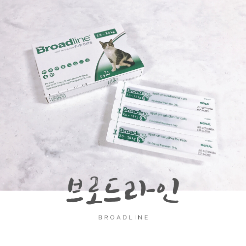 브로드라인 : 고양이 심장사상충 예방 & 내외부 종합 구충제 사용방법 (Broadline)