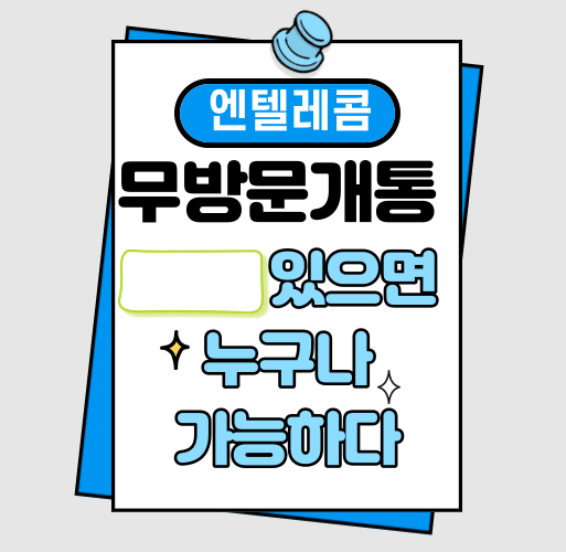  엔텔레콤 무방문으로 이것만 있으면 된다?