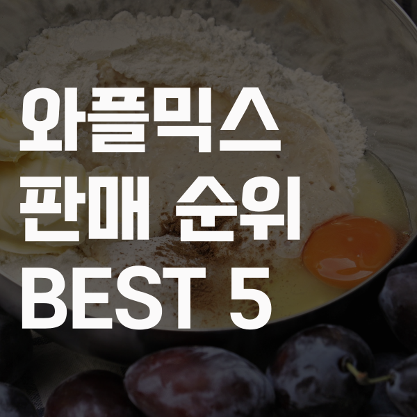  2020년 와플믹스 판매순위 베스트 5