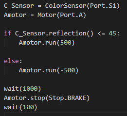EV3 Python - 반사광 활용하기(Feat. if ~else) : 네이버 블로그