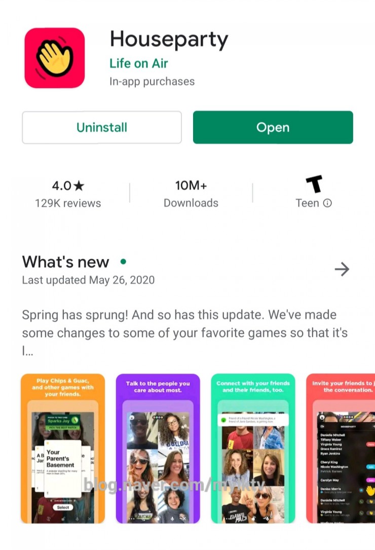 미국 초등학생에게 인기 있는 앱: 인기게임: 로블록스(입양하세요와 게임): 하우스파티 houseparty: 머더미스터리murder mystery: 틱톡 tiktok