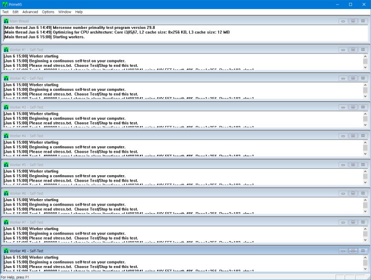  프라임 95 CPU 오버클럭 안정화 테스트 가이드 (Prime 95, 사용법, 사용방법, Overclock 성공 확인, 오버클락, 링스, 램오버, AMD, Intel, 라이젠)