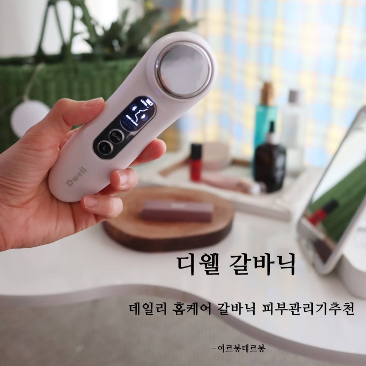  청훈 디웰(Dwell) 갈바닉 이온마사지기 피부관리기 홈케어 중
