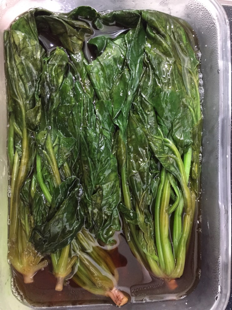  밥도둑 시금치 짱아찌. 백선생 레피시
